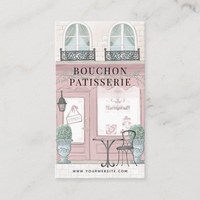 Visita Panadería Francesa Cafetería Cafetería Tarjeta de  (Anverso)