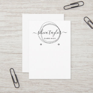 Visita Papel artesanal de caligrafía Tarjeta de visualiza