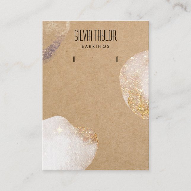 Visita papel de artesanía simple mínimo Tarjeta de visual (Anverso)
