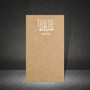 Visita papel de artesanía simple mínimo Tarjeta de visual