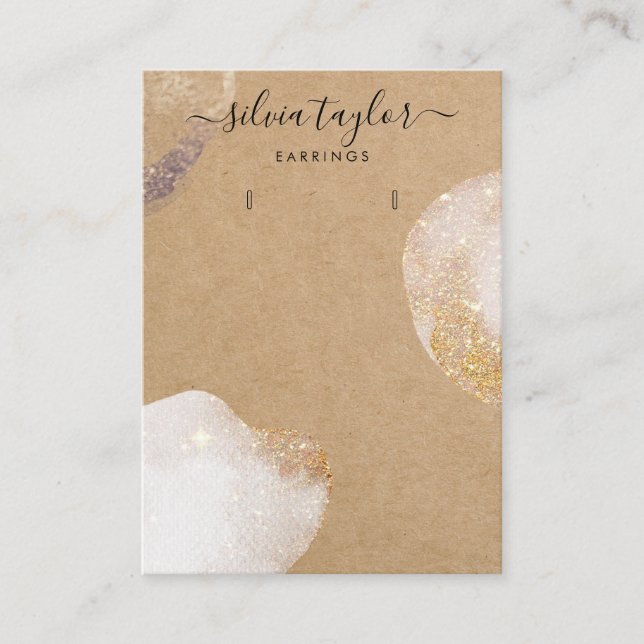 Visita papel de artesanía simple mínimo Tarjeta de visual (Anverso)