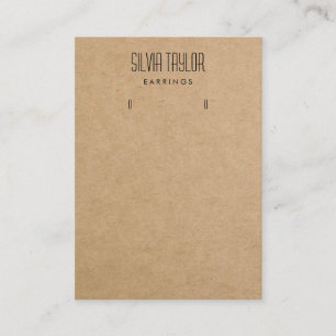 Visita papel de artesanía simple mínimo Tarjeta de visual