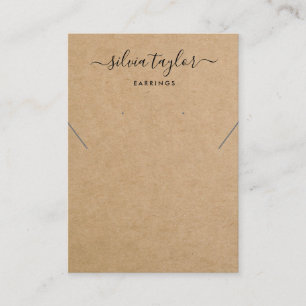 Visita Papel de artesanía simple Tarjeta de visualización