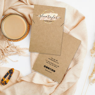 Visita Papel de caligrafía de artesanía Tarjeta de visual