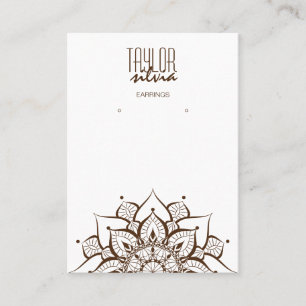 Visita papel de manualidades de mandala Tarjeta de visual