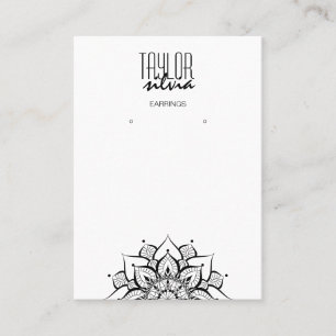 Visita papel de manualidades de mandala Tarjeta de visual