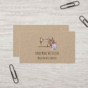 Visita Papel Kraft Hecho a Mano por Tarjeta de Empresa