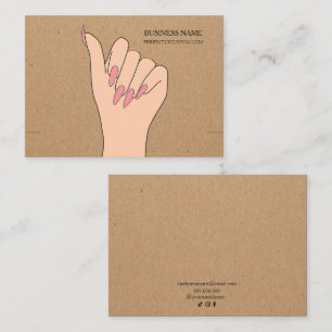 Visita Papel Kraft rústico de la tarjeta de visualización