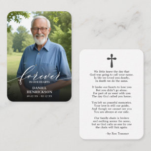 Visita Para siempre en nuestra tarjeta de oraciones fotog