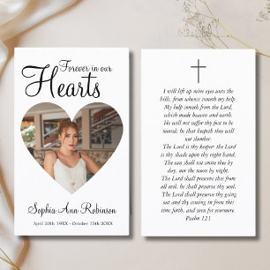 Visita Para siempre en nuestros corazones foto tarjeta de