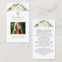 Para siempre en nuestros corazones foto tarjeta de