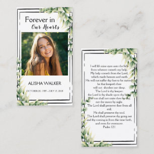 Visita Para siempre en nuestros corazones foto tarjeta de