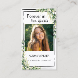 Visita Para siempre en nuestros corazones foto tarjeta de