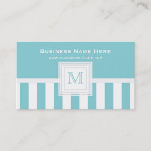 Visita Paradise Blue White Stripe: Tarjeta de presentaci