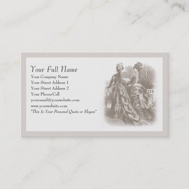 Visita Paseo de primavera - Tarjeta de presentación (Anverso)