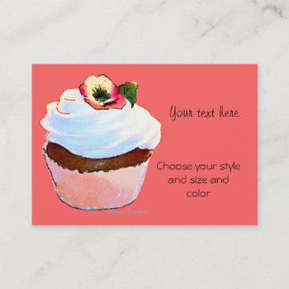 Visita Pastel con tarjeta de presentación Pansy