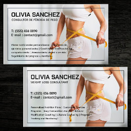Visita Pérdida de peso Tarjeta de Negocios Española Bilin