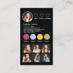 Visita Perfil personalizado de Instagram con tarjeta de i