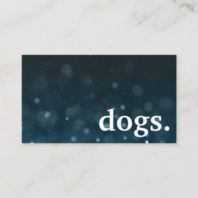 Visita Perros de pizarra modernos. tarjeta de lealtad de  (Anverso)