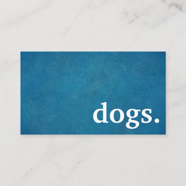Visita Perros modernos de pizarra. tarjeta de caza de lea (Anverso)