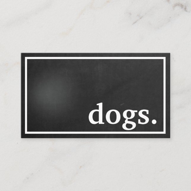 Visita Perros modernos. tarjeta de caza de lealtad (Anverso)