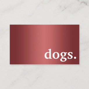 Visita Perros modernos. tarjeta de caza de lealtad