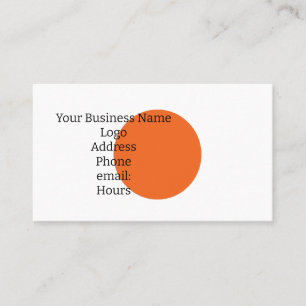 Visita Personaliza tu tarjeta de presentación Orange Orb