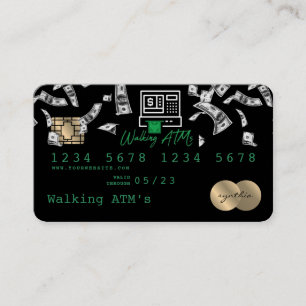 Visita personalizado con estilo tarjeta de crédito
