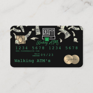 Visita personalizado con estilo tarjeta de crédito