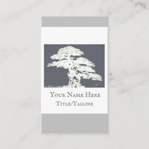 Visita personalizado de árbol bonsai tarjeta de negocios 
