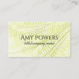 Visita personalizado de arte natural tarjeta de negocios 