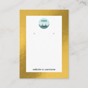Visita Personalizado de moda logotipo tarjeta de visualiz
