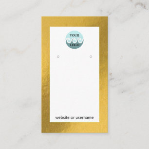 Visita Personalizado de moda logotipo tarjeta de visualiz
