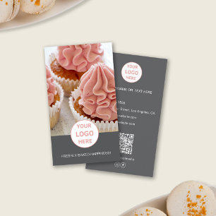 Visita Personalizado de panadería Foto Logotipo Tarjeta d