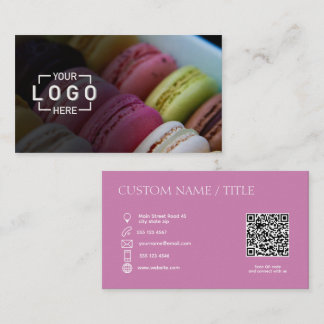 Visita Personalizado Foto Logotipo Código QR Tarjeta de p