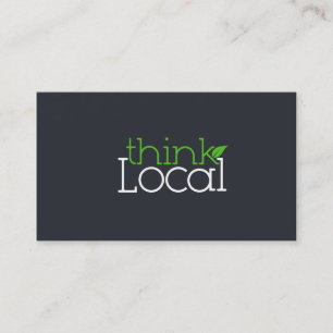 Visita Piense en una tarjeta de presentación local