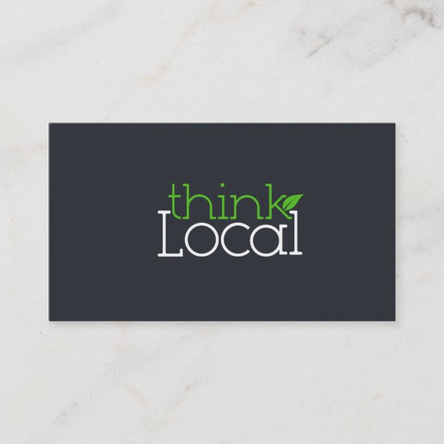 Visita Piense en una tarjeta de presentación local (Anverso)