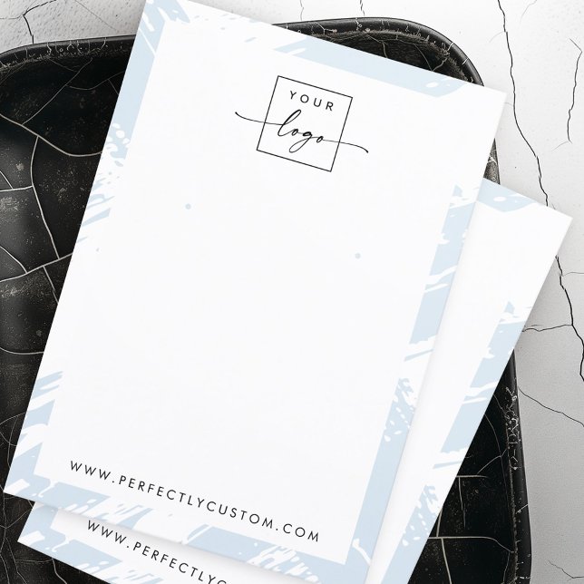 Visita Pinceles azules polvorientos claros tarjeta de vis (Light dusty blue brushstrokes earring display card)