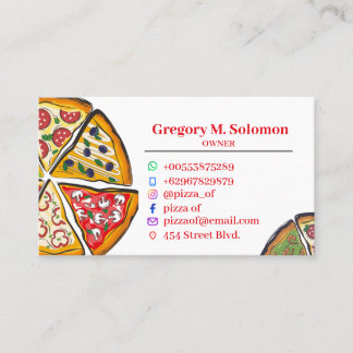 Visita Pizza Ver Tarjeta De Negocios