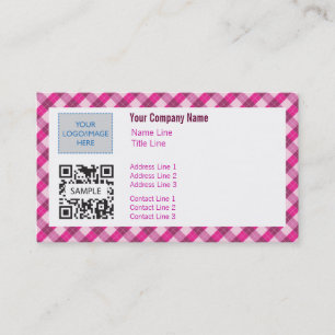 Visita Plantilla Argyle rosado genérico 2 de la tarjeta