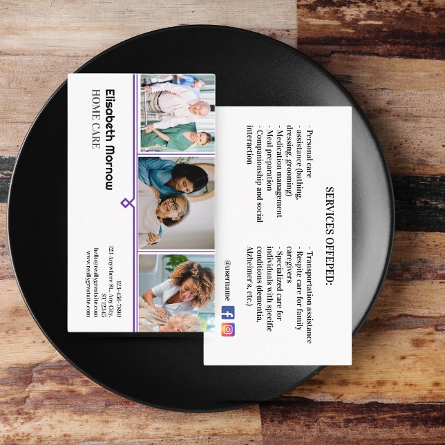 Visita Plantilla de tarjeta de atención para personas de  (Elderly Care Card Template - Caregiver Business Card Bundle | Customizable)