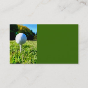Visita plantilla de tarjeta de negocio de bola de golf fo