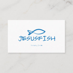 Visita Plantilla de tarjeta de negocio de Jesús FISH