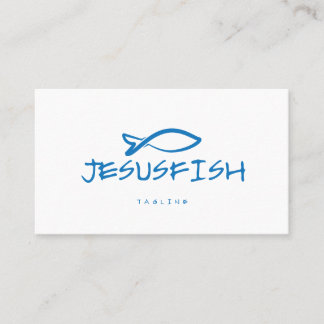 Visita Plantilla de tarjeta de negocio de Jesús FISH