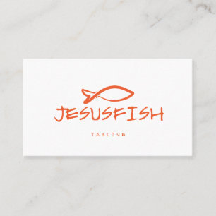 Visita Plantilla de tarjeta de negocio de Jesús FISH