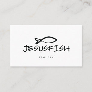Visita Plantilla de tarjeta de negocio de Jesús FISH