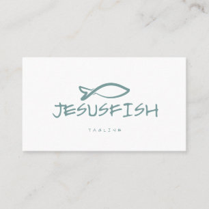 Visita Plantilla de tarjeta de negocio de Jesús FISH