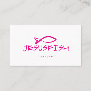 Visita Plantilla de tarjeta de negocio de Jesús FISH