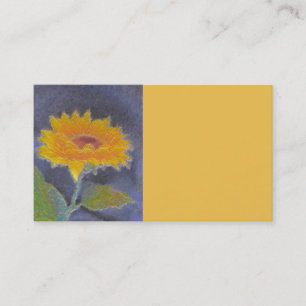 Visita plantilla de tarjeta de negocios arte de girasol a