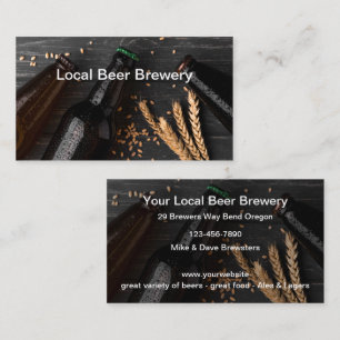 Visita Plantilla de tarjeta de negocios de cervecería Pa